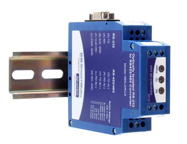 Advantech ULI-224TC - RS-232 to Isolated RS-422/485 Converter, Industrial, DIN Rail Mounted (BB-485LDRC9)